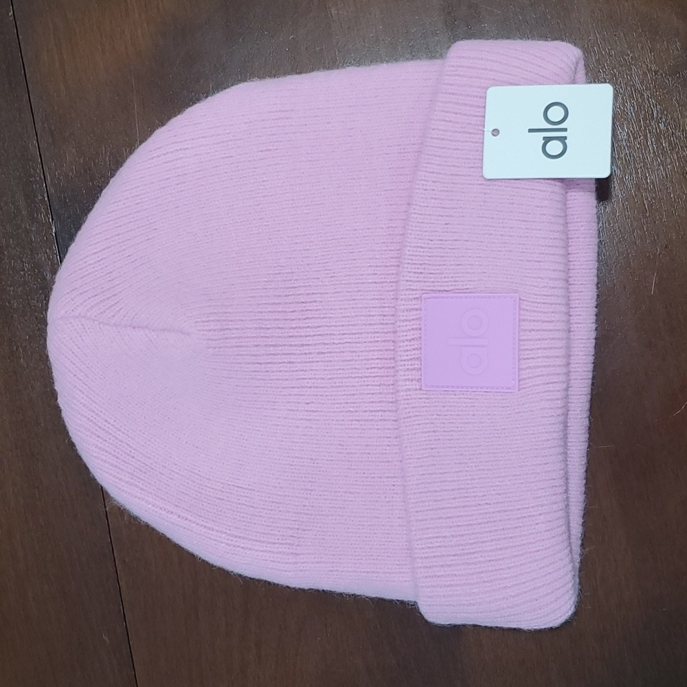 Alo Yoga Pink Beanie Hat